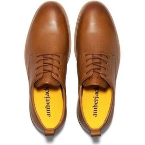 Amberjack Honey Brown Lace Up Oxford Shoes Sz 9.5